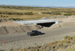 Wildlife underpass. Photo by Wyoming Department of Transportation